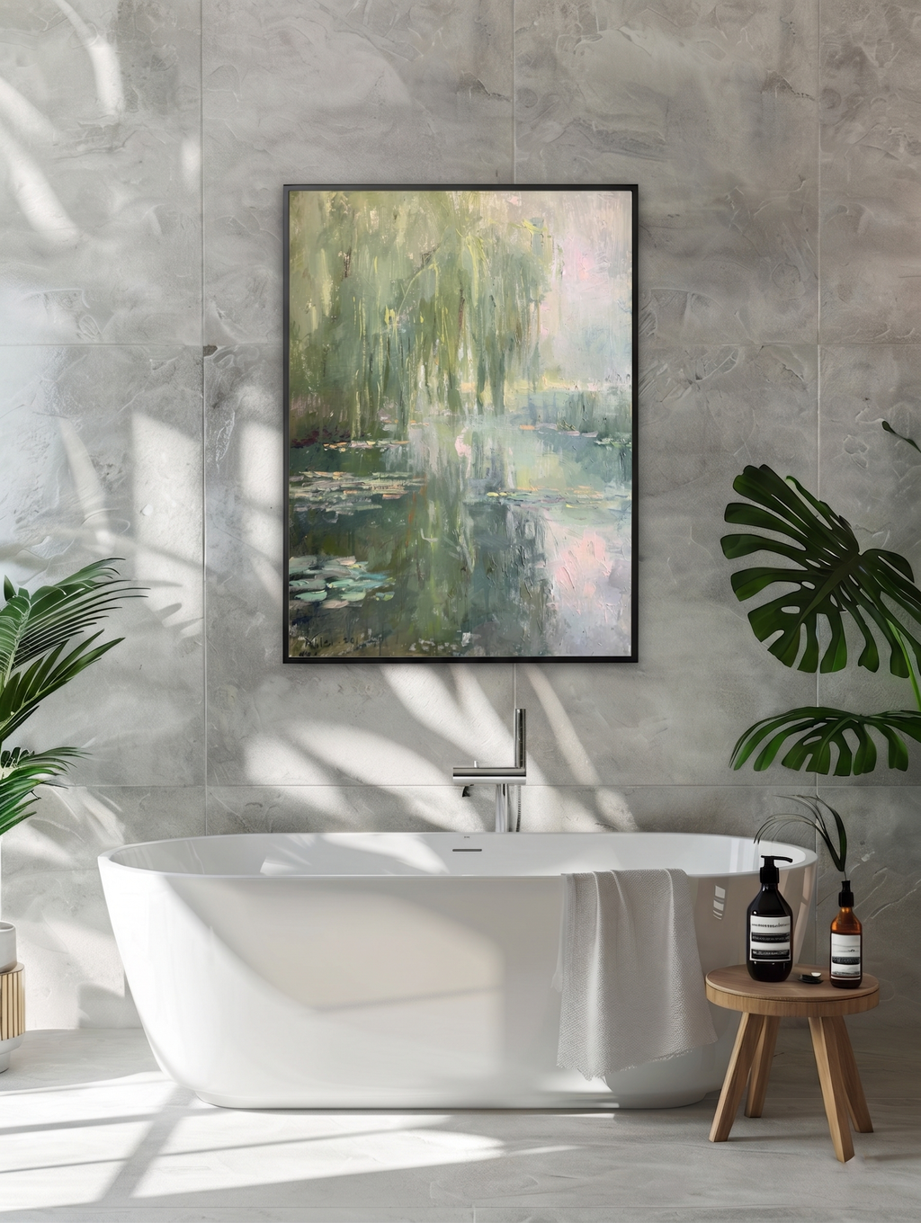 Still Water With Dynamic Strokes